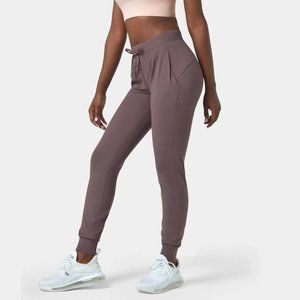 Halara In My Feels Cloudful High Waisted Joggers in Dark Plum
